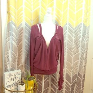 Free people strappy open back knit top